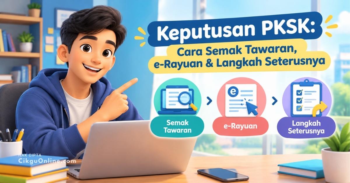 Keputusan PKSK: Cara Semak Tawaran, e-Rayuan & Langkah Seterusnya
